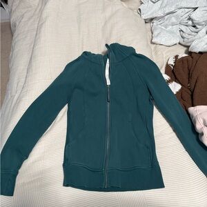 Lululemon Athletica Green Scuba Hoodie Sweatshirt